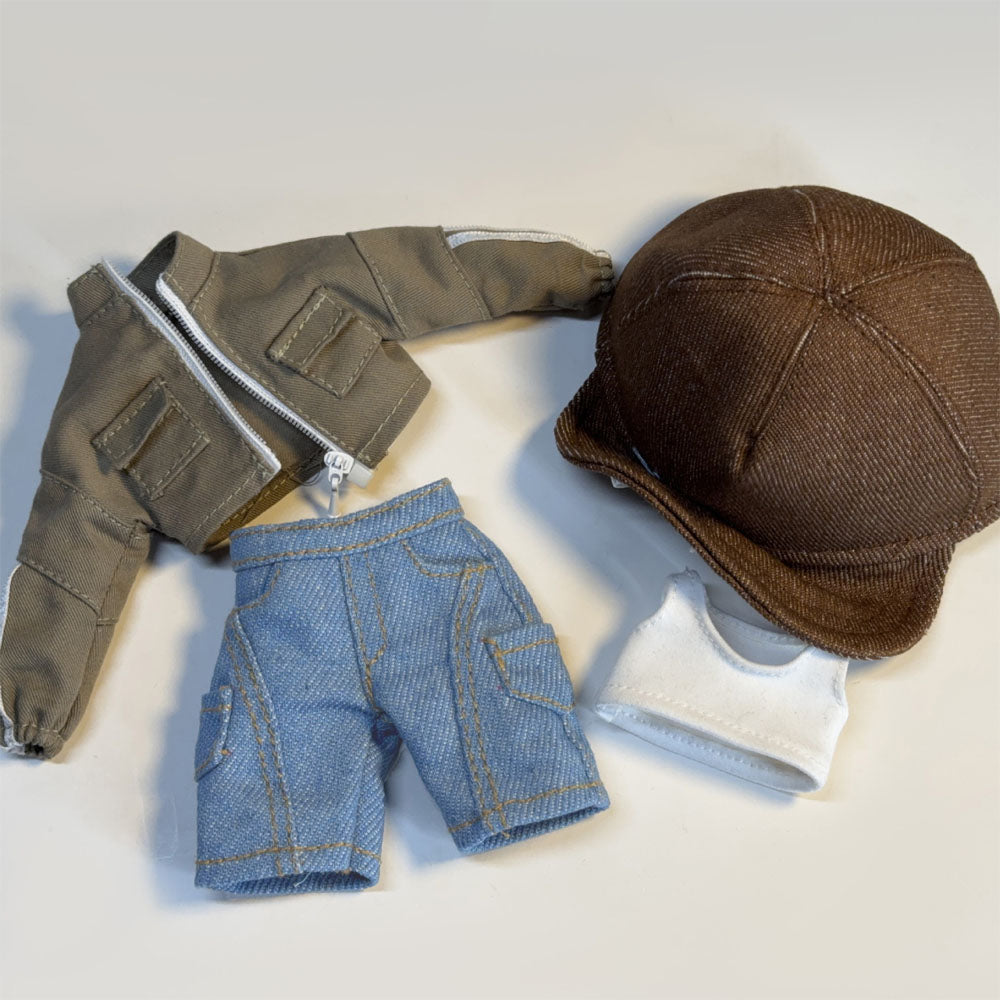 4-Piece Vintage Streetwear Set for Zsiga 20cm