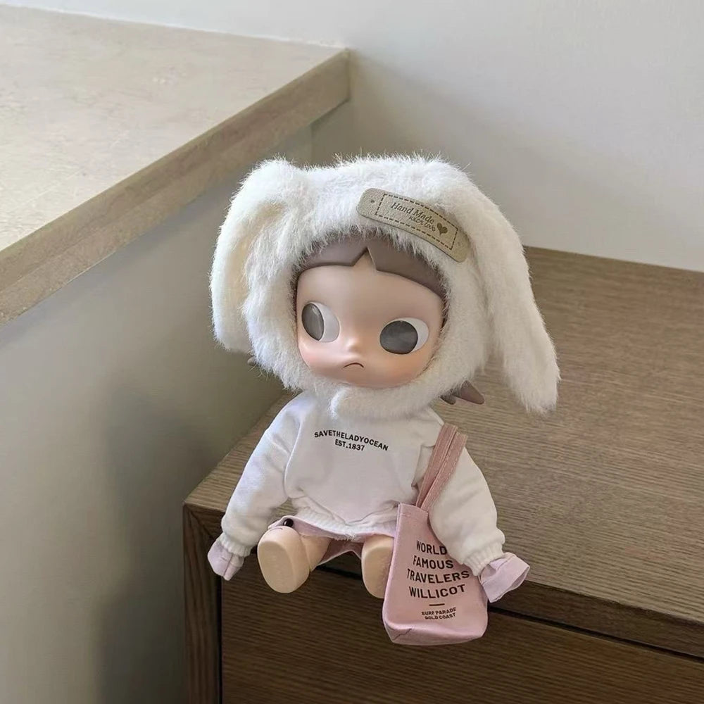Plush Rabbit Set For Zsiga — 4-Piece, 20cm - front view | KikiBuddies