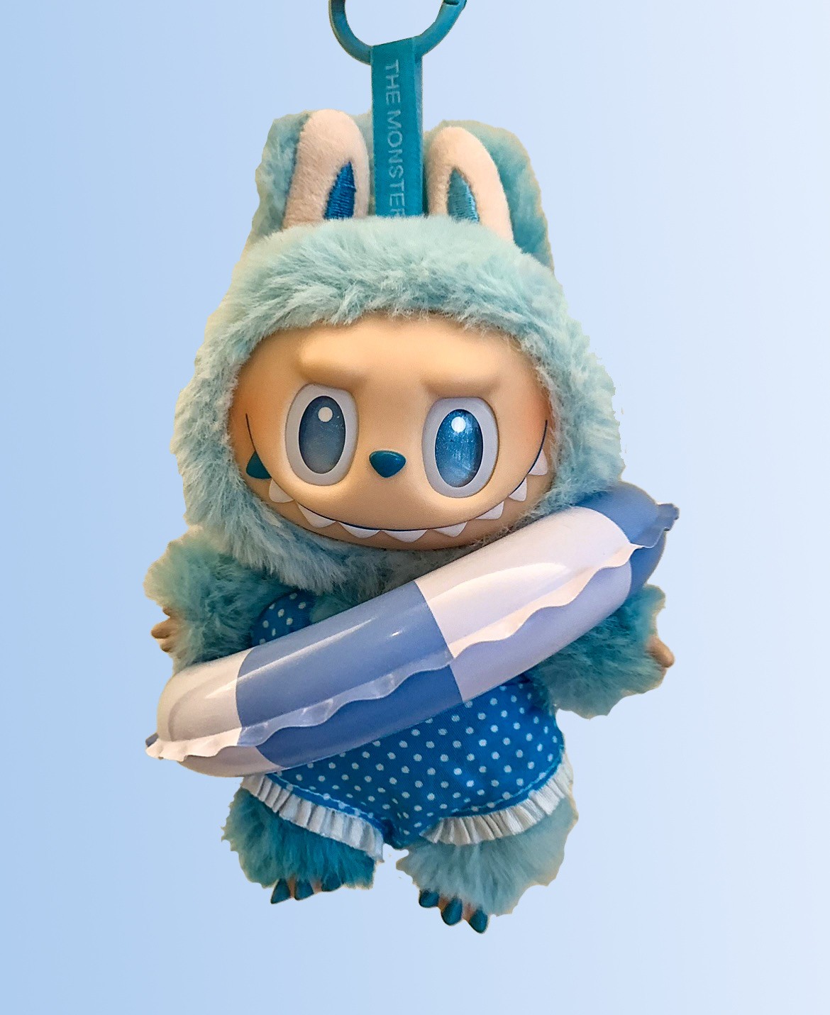 Labubu Blue Polka Dot Swim Set (2 Items)