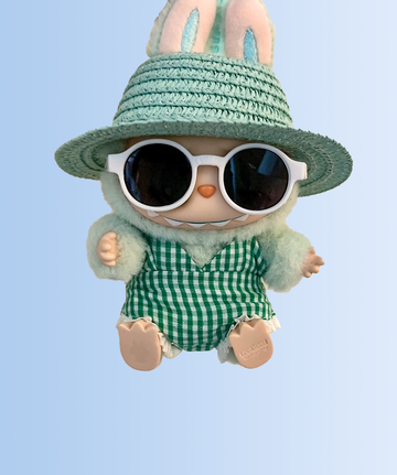 Labubu Retro Summer Set – Green Polka Dot Edition (3 Items)