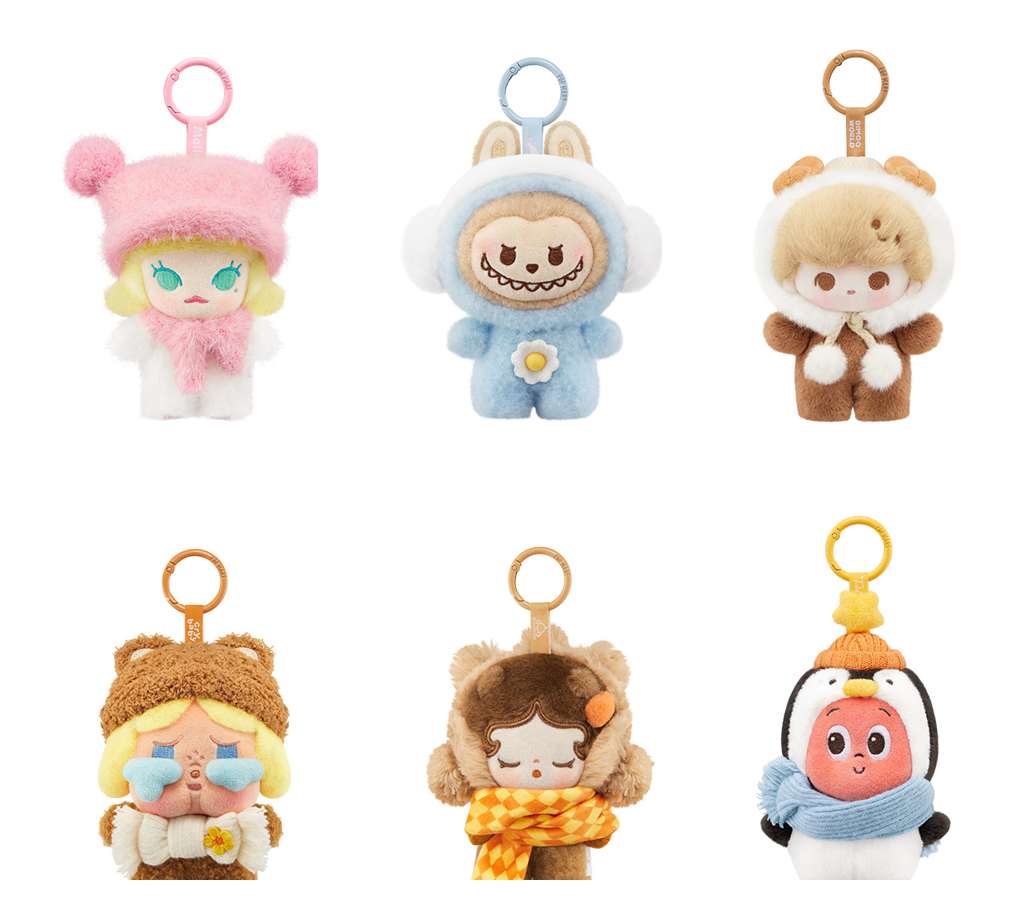 POP BEAN Fluffy & Cozy — Six pictured regular designs; pictured designs do not guarantee random-box contents