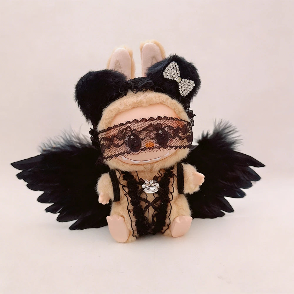 Dark Angel & Gothic Lace Couture For Labubu - Sexy Noir Collection