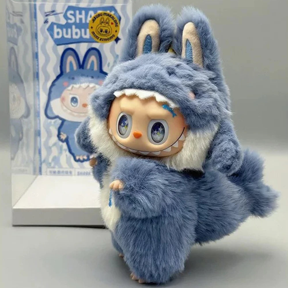 Deep Sea Shark Outfits Premium Plush Jumpsuits for Labubu