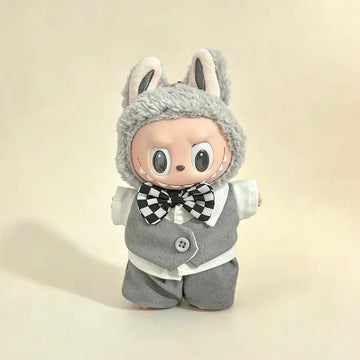 Formal Gentleman Vest Suit for Labubu 17cm