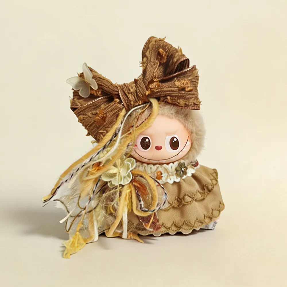 Handmade Forest Fae Doll Outfit for Skullpanda/Labubu 17cm labubu clothes