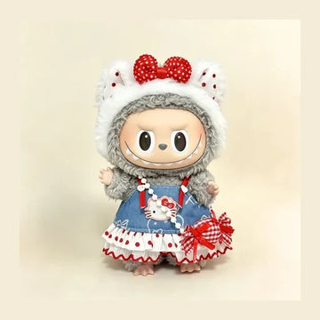 Hello Kitty Inspired Jumper Dress for Labubu 17cm