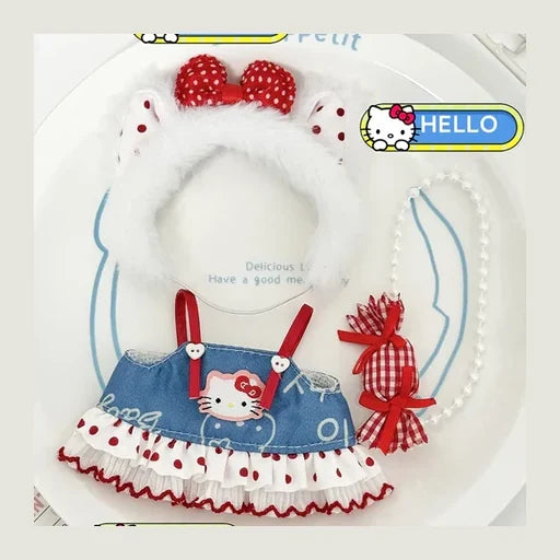 Hello Kitty Inspired Jumper Dress for Labubu 17cm
