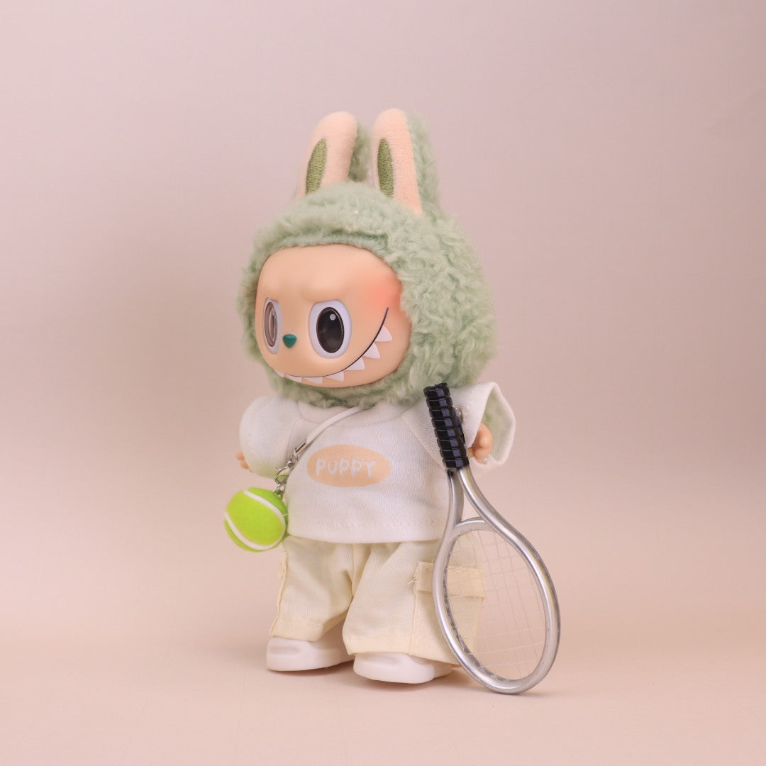 Tennis Outfit Set Sports Style for Labubu V1/V2/V3 & 17cm Plush