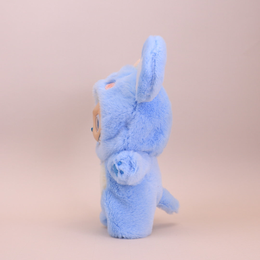 Kikibuddies Labubu Blue Elephant Plush Outfit - Clothes Sweet Elephant Jumpsuit