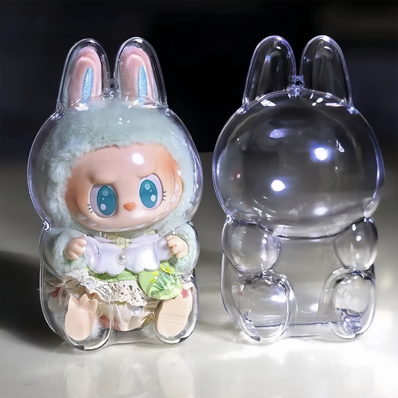 Kikibuddies Protective Display Case for Labubu  (Standing & Sitting Versions)