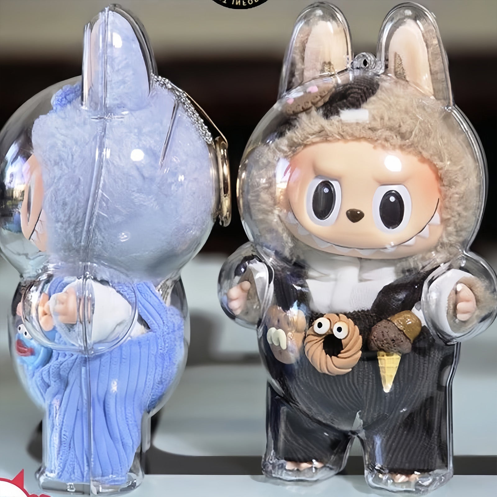 Kikibuddies Protective Display Case for Labubu  (Standing & Sitting Versions)