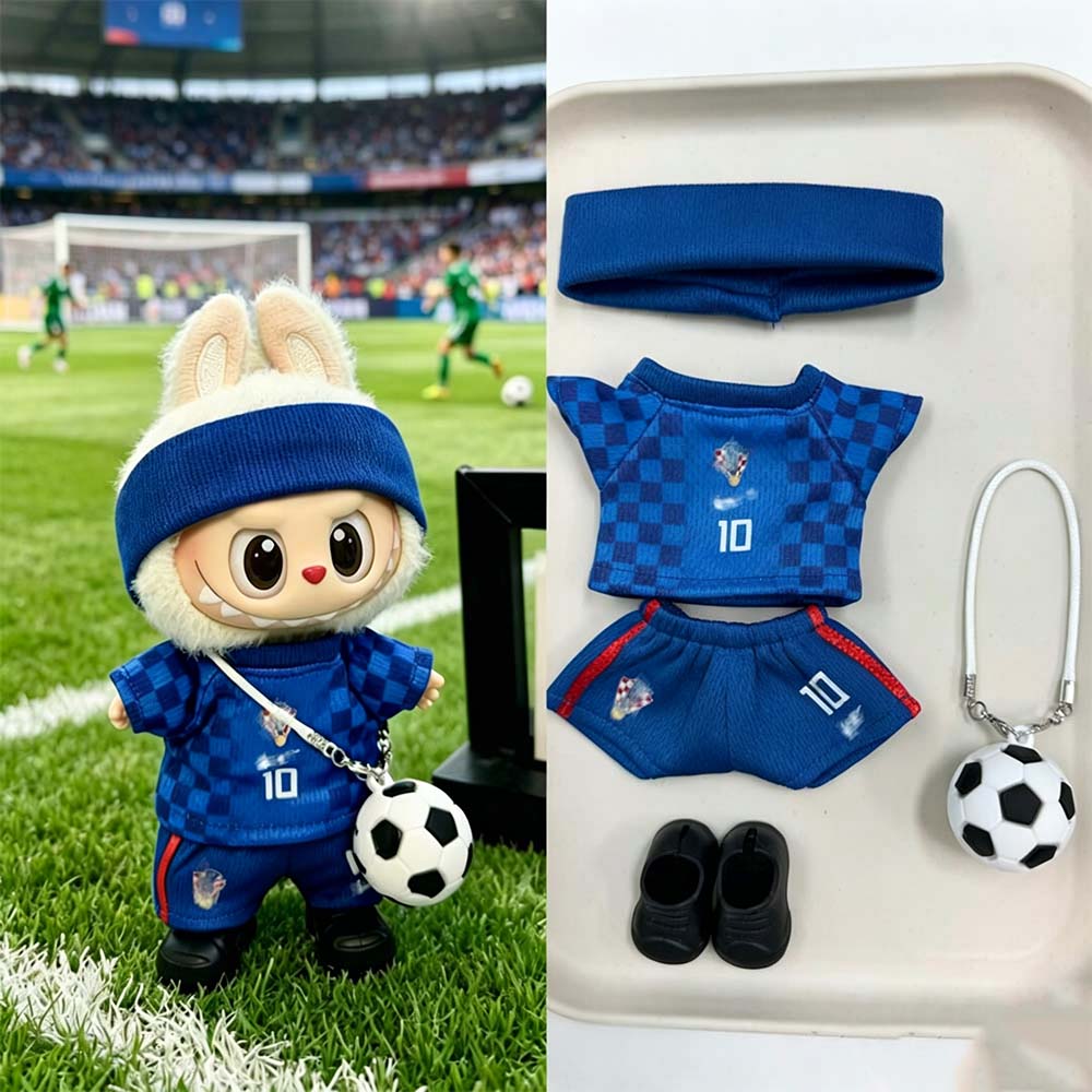 Labubu Football Jersey Outfit Set — 2026 World Cup National Team Edition