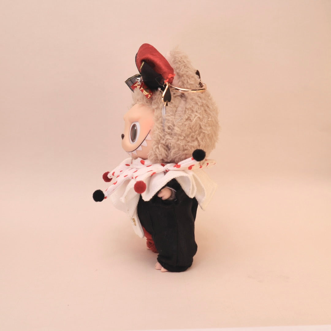 Midnight Clown Outfit For Labubu - Hat + Scarf + Jumpsuit