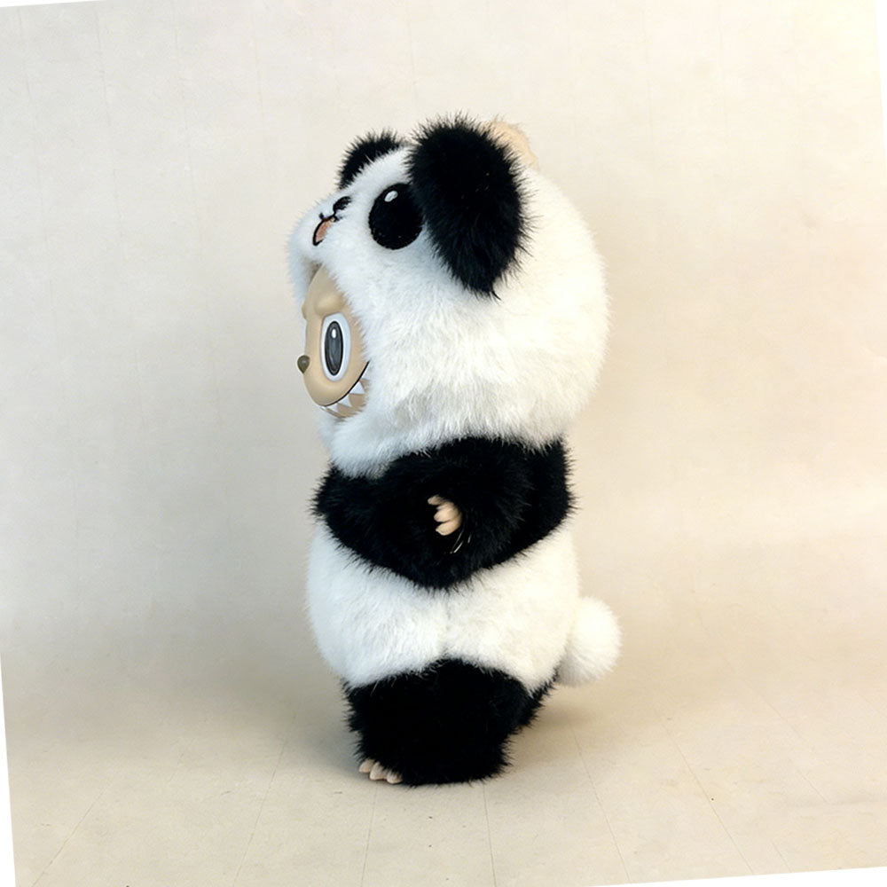 Panda Hug Collection: Ultra-Soft Bamboo Panda Plush Jumpsuit for Labubu