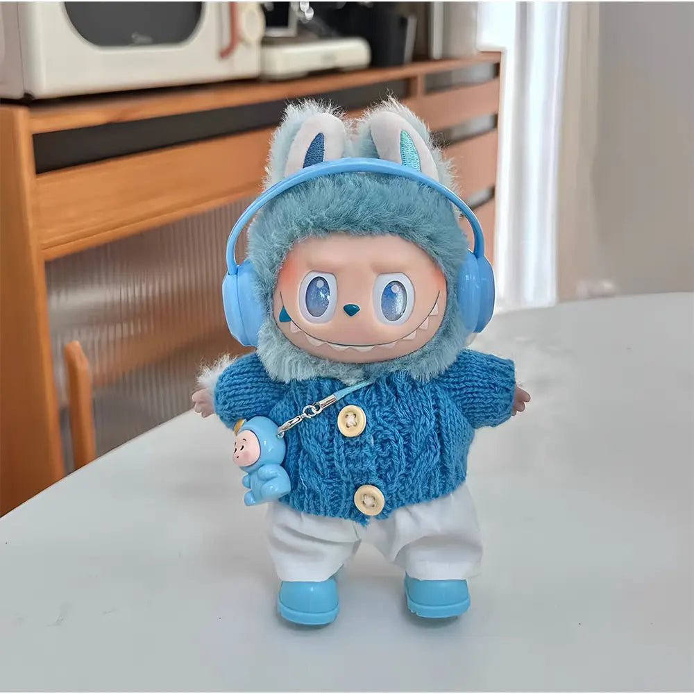 Labubu / The Monsters 17cm Storage Bag · Bag Charm With Blue Sweater｜Collector Essentials, Figure Not Included – Independent Retailer