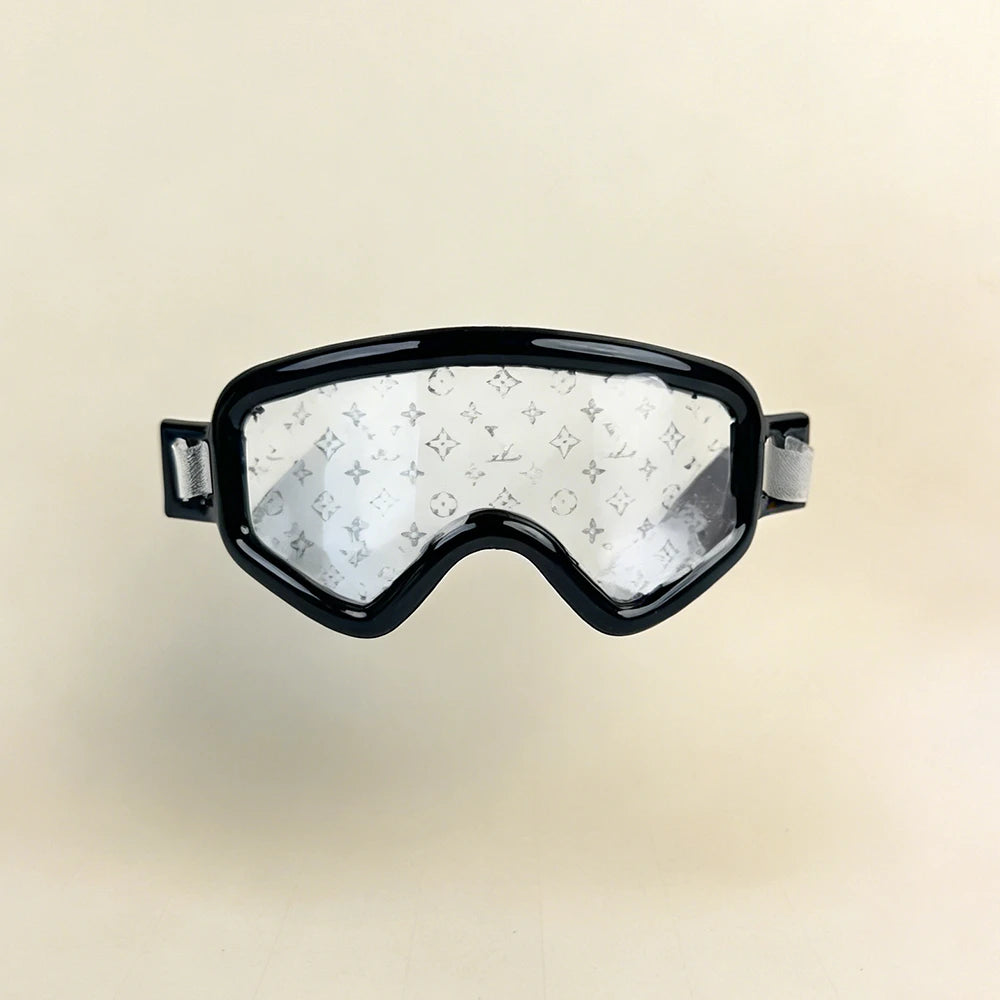 Professional Ski Suit & Monogram Goggles Set for Labubu