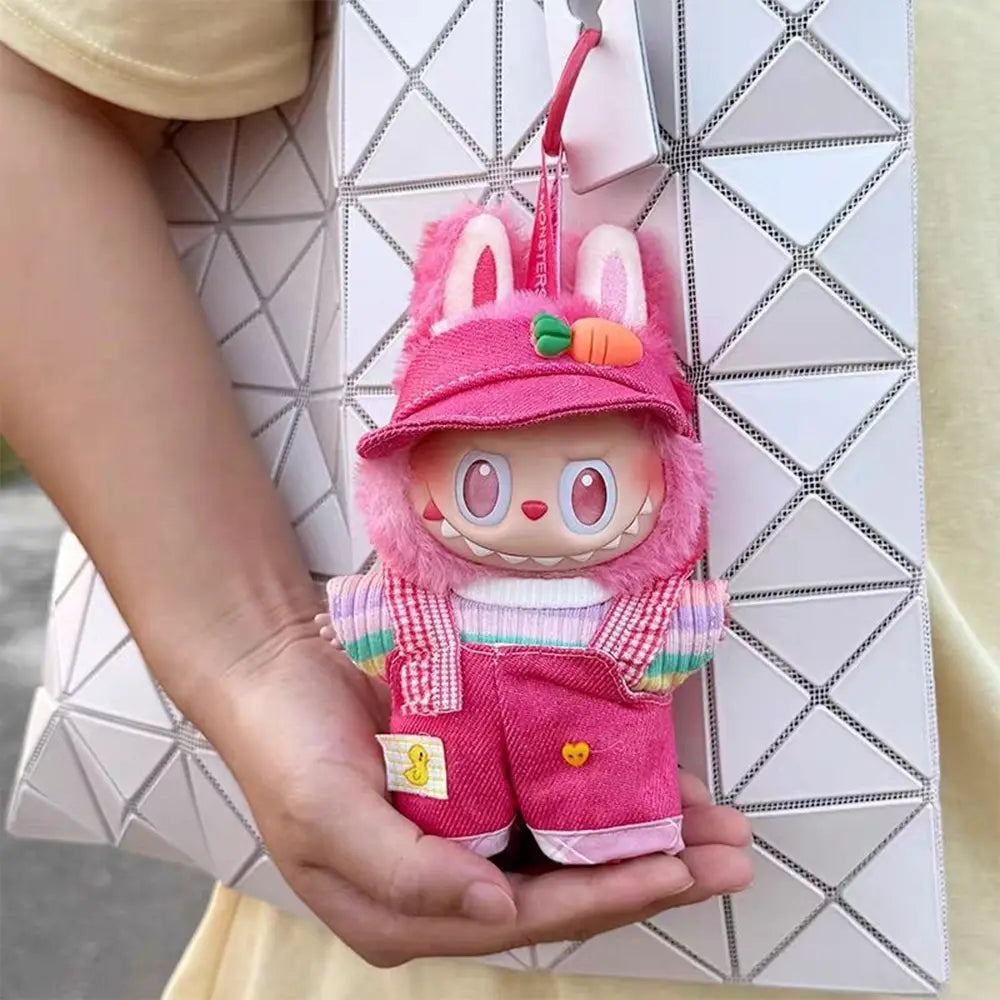 Dreamy Explorer OOTD Set #41 — Pastel Rainbow Adventure Edition (Labubu Doll + Curated Outfit)