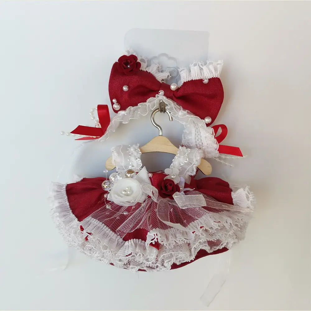 Royal Burgundy Princess Edition: Lace Ballgown Styling Set