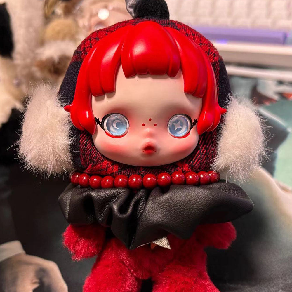 ★9500→8500★音楽スーちゃん＆ビリーくん★ハンドメイド パープル系 Skullpanda Winter Symphony Series Plush 14cm – Kikibuddies