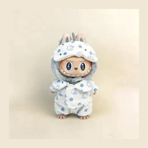 Sweet Dreams Collection: 3-Piece Cozy Cartoon Pajama Set for Labubu