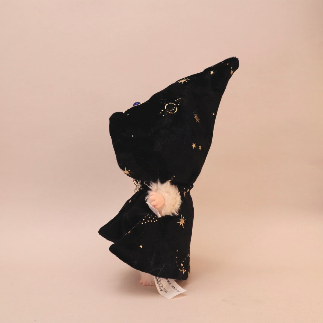 Tarot Legends Cloak For Labubu - Black Velvet Star & Moon Outfit