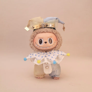 Trickster Clown Outfit For Labubu - Hat + Collar + Jumpsuit