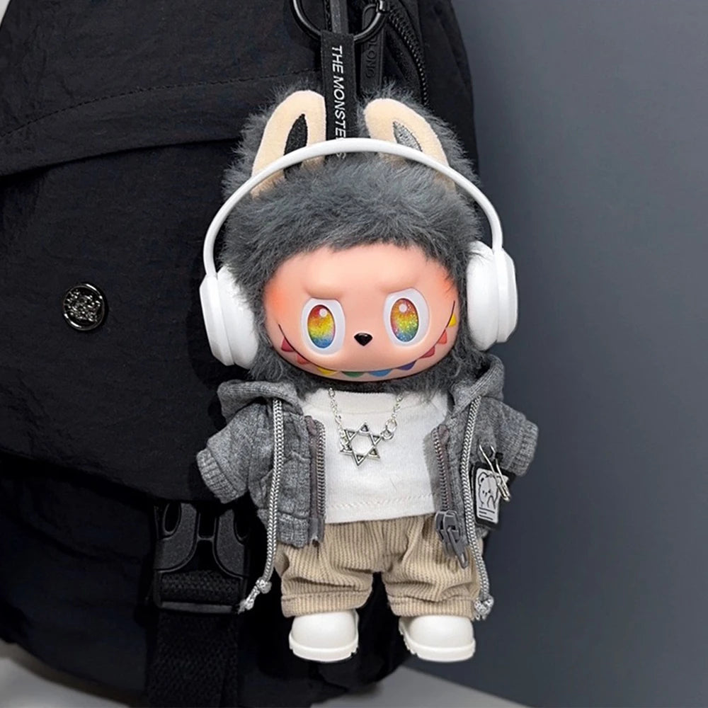 "Urban Beats" DJ Style Suite For Labubu 17cm