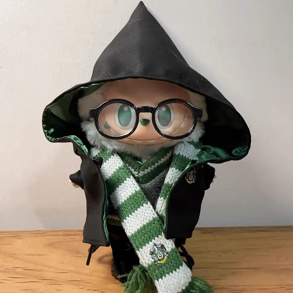 Magical Academy OOTD Set #33 — Green Wizarding Apprentice Edition Labubu V3 Serenity + Outfit