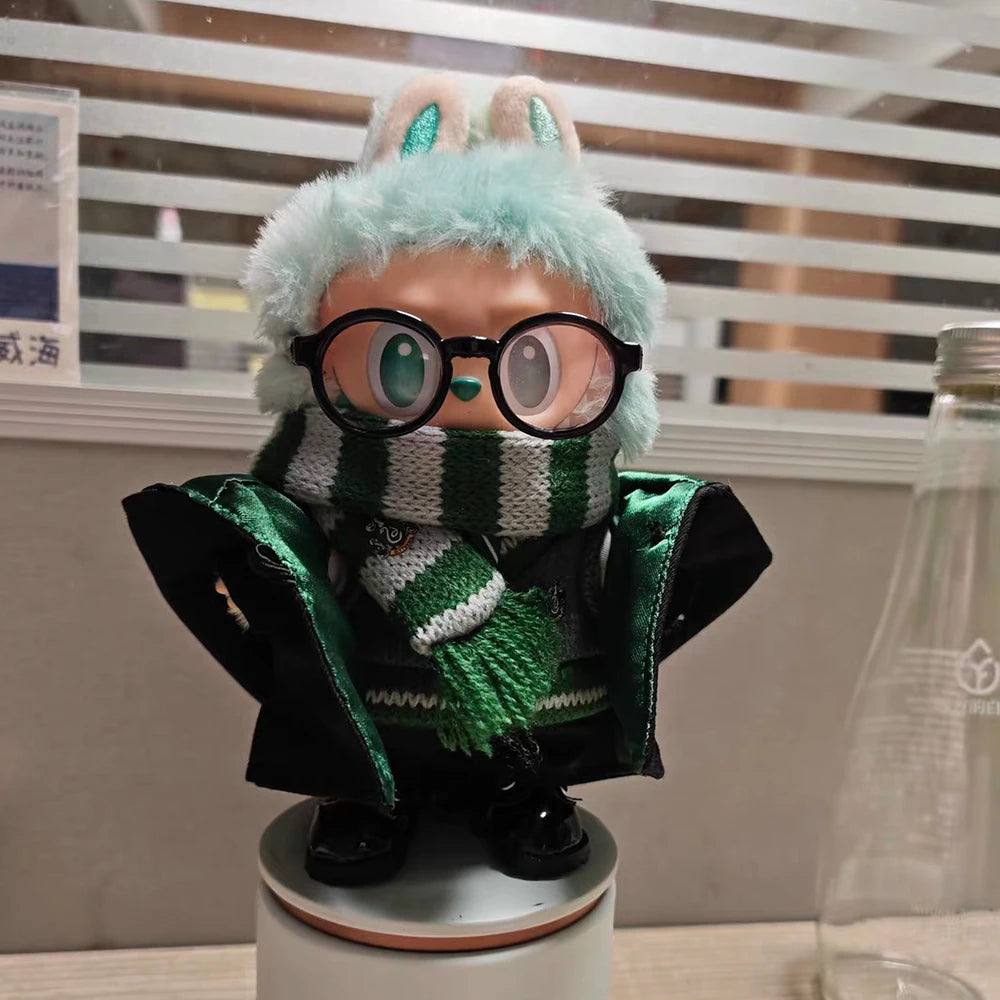 Magical Academy OOTD Set #33 — Green Wizarding Apprentice Edition Labubu V3 Serenity + Outfit