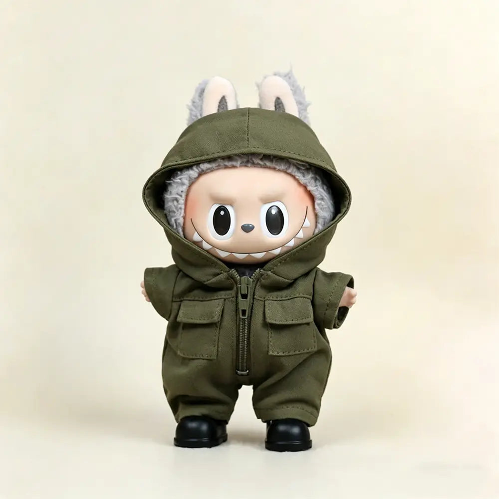 Ace Pilot 3-Piece Jumpsuit Set for Labubu 17cm - main product card | KikiBuddies