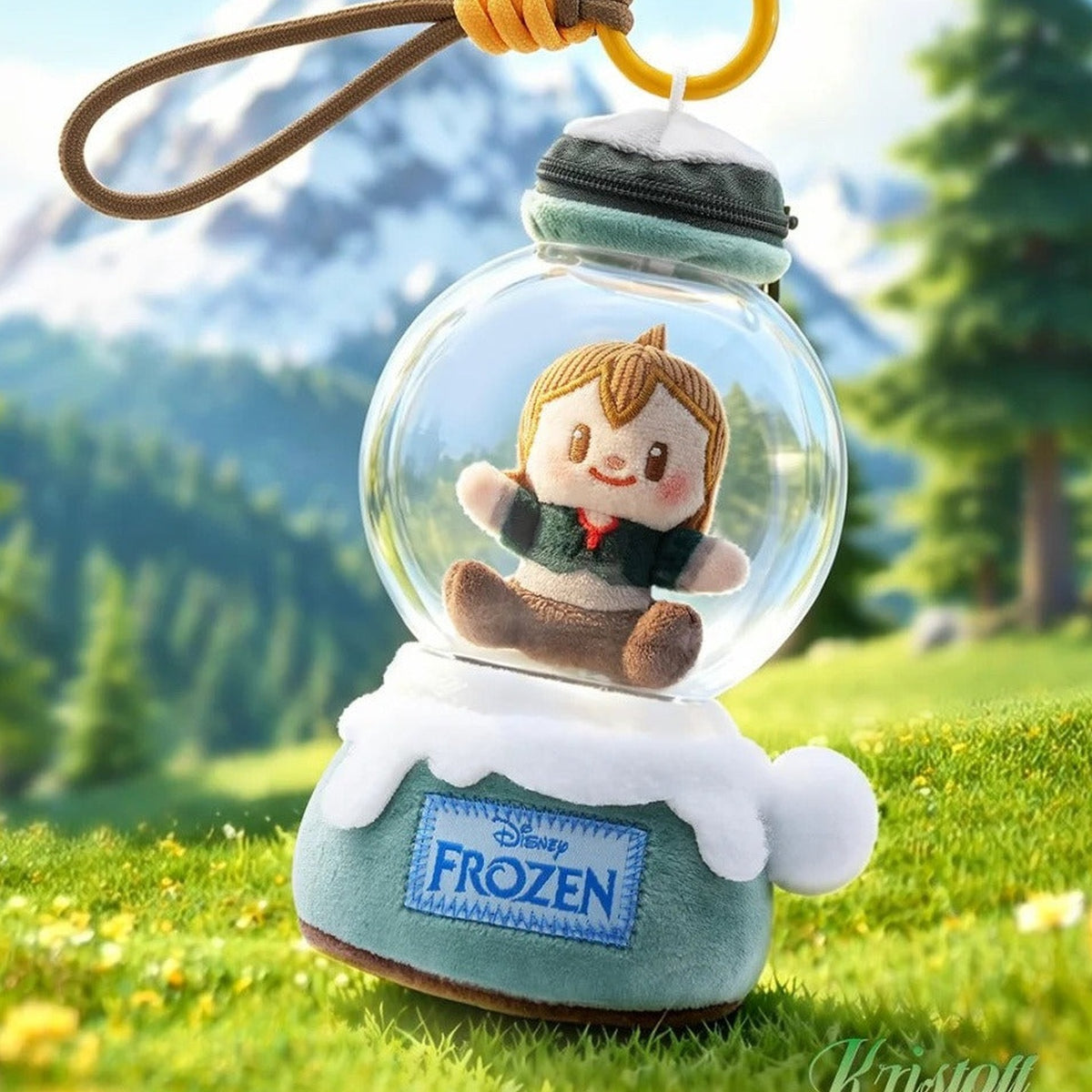 DSN Frozen Let it Roll Series Crystal Ball Plush Pendant Blind Box - Kristoff crystal-ball pendant example; illustrative series image, contents depend on purchase option