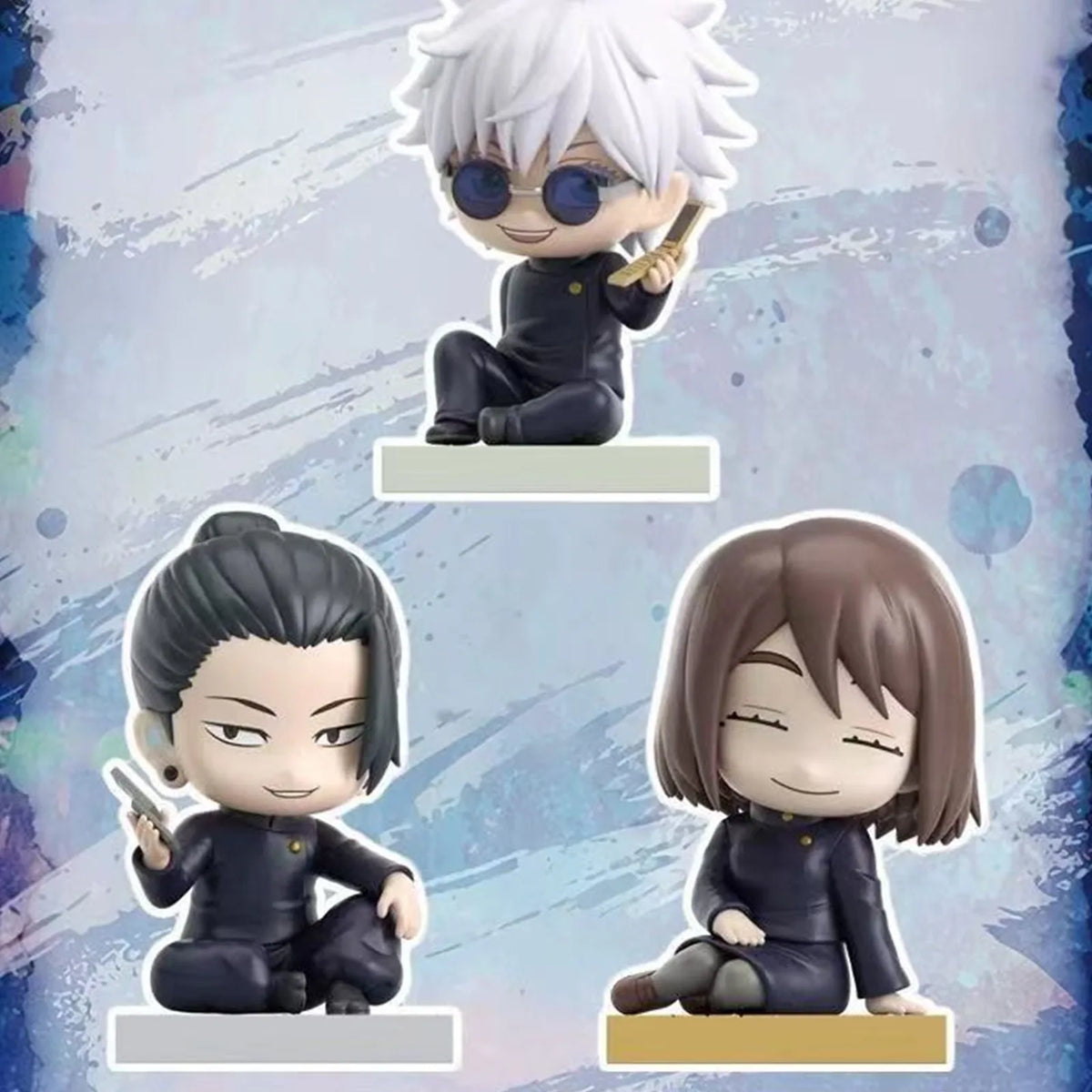 Jujutsu Kaisen Sitting Series figure examples, three designs