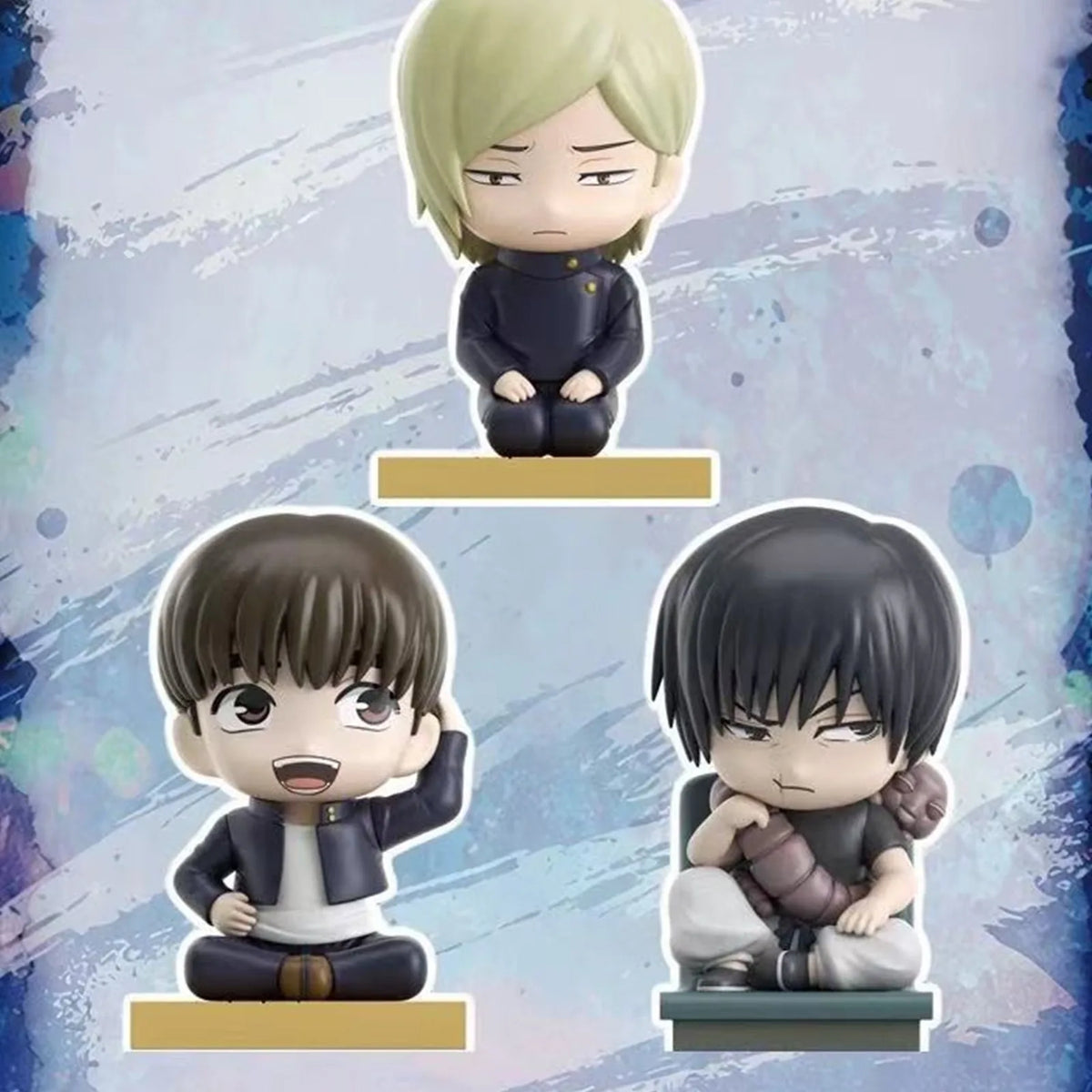 Jujutsu Kaisen Sitting Series figure examples, three additional designs