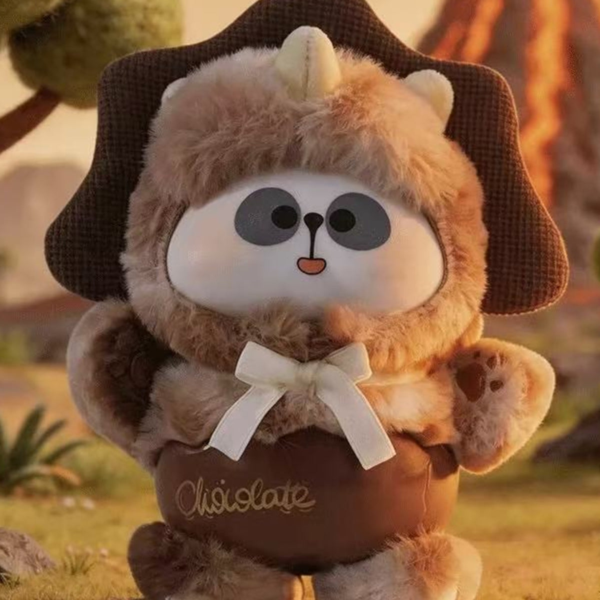 MR.PA Dinosaur Paradise Series Plush Doll Blind Box - Brown MR.PA Triceratops design example; illustrative series image, contents depend on purchase option