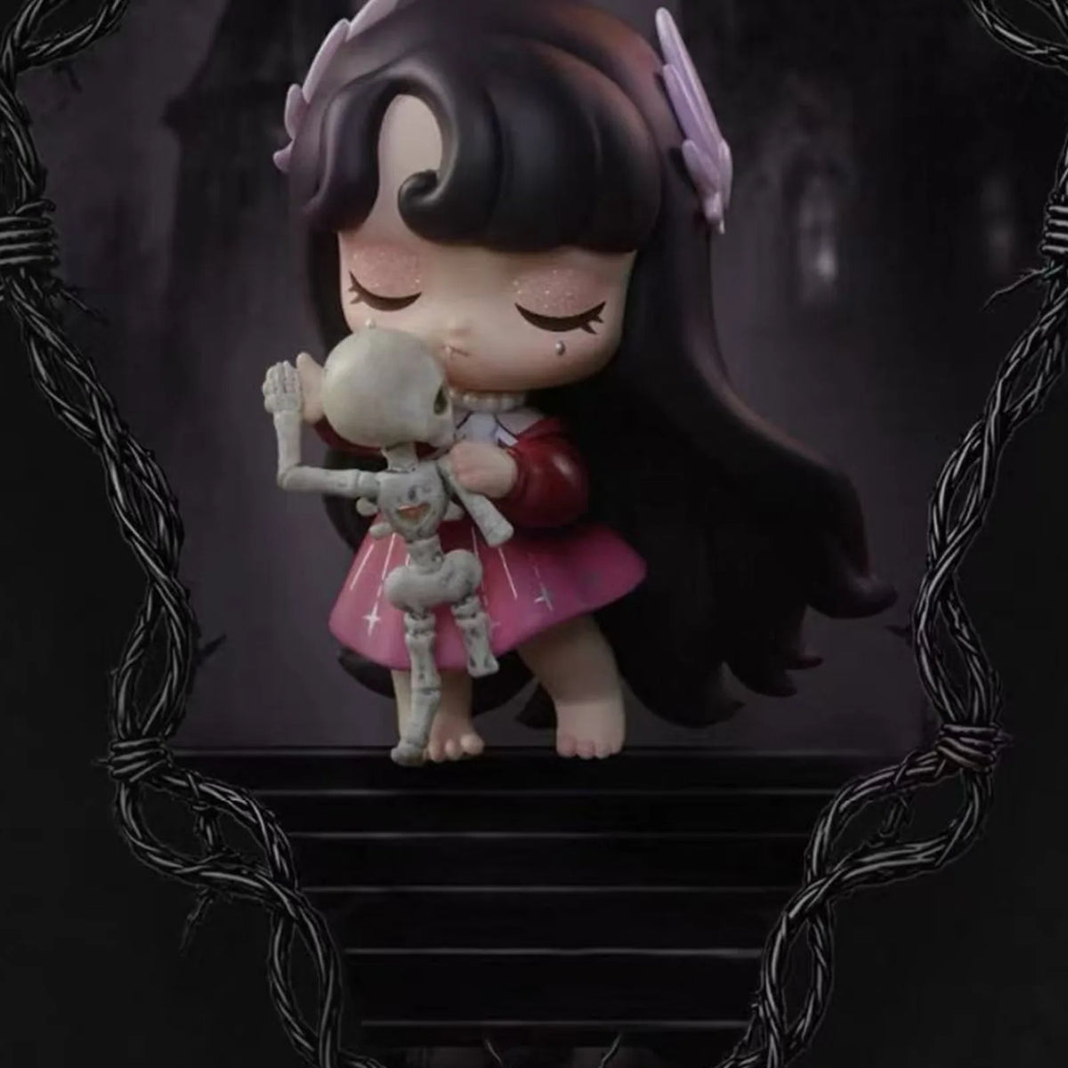 Lilith Nocturnal Shroud Series dark-haired figure shown individually