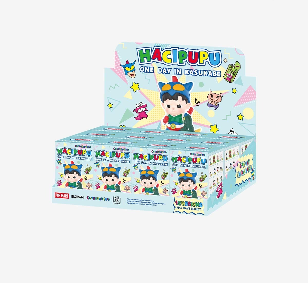 One Day in Kasukabe Series Figures — packaged set of 12 boxes
