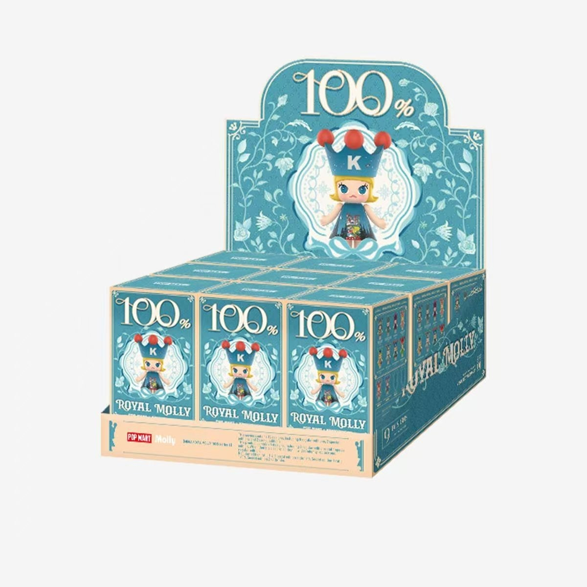 POP MART MEGA ROYAL MOLLY 100% Series 1 Figure Blind Box — packaged set purchase unit