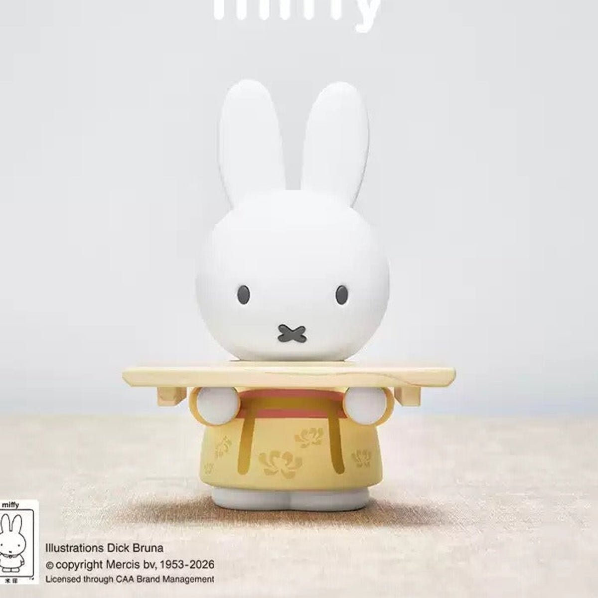 Miffy Tang Dynasty Style Series Tray Ornament Figure Blind Box - Yellow Miffy Tang Dynasty tray ornament example; illustrative series image, contents depend on purchase option