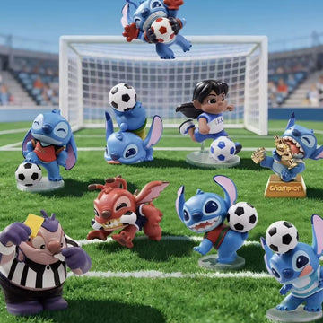 DSN Stitch Goal Match Ready Series Figure Blind Box - Stitch Match Ready series lineup with possible designs; illustrative series image, contents depend on purchase option