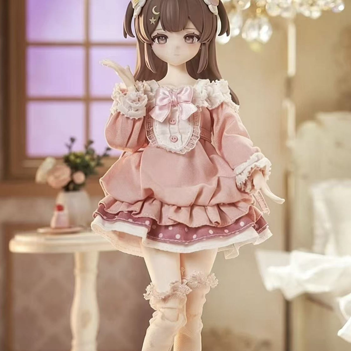 Good Night Ojosama Series Special 1/6 Action Figure BJD Blind Box - physical series design detail 3; pictured example is not guaranteed in a random box