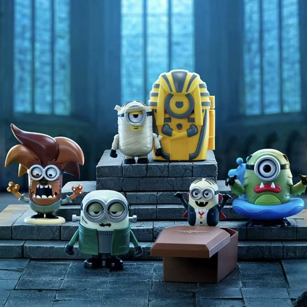 Minion Monsters Series Wind-up Movable Blind Box - Minion Monsters costume series display; illustrative series image, contents depend on purchase option