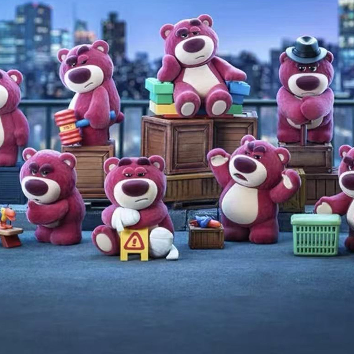 DSN Lotso Charming Big Boss Series Figure Blind Box - Lotso Big Boss figure design lineup; illustrative series image, contents depend on purchase option