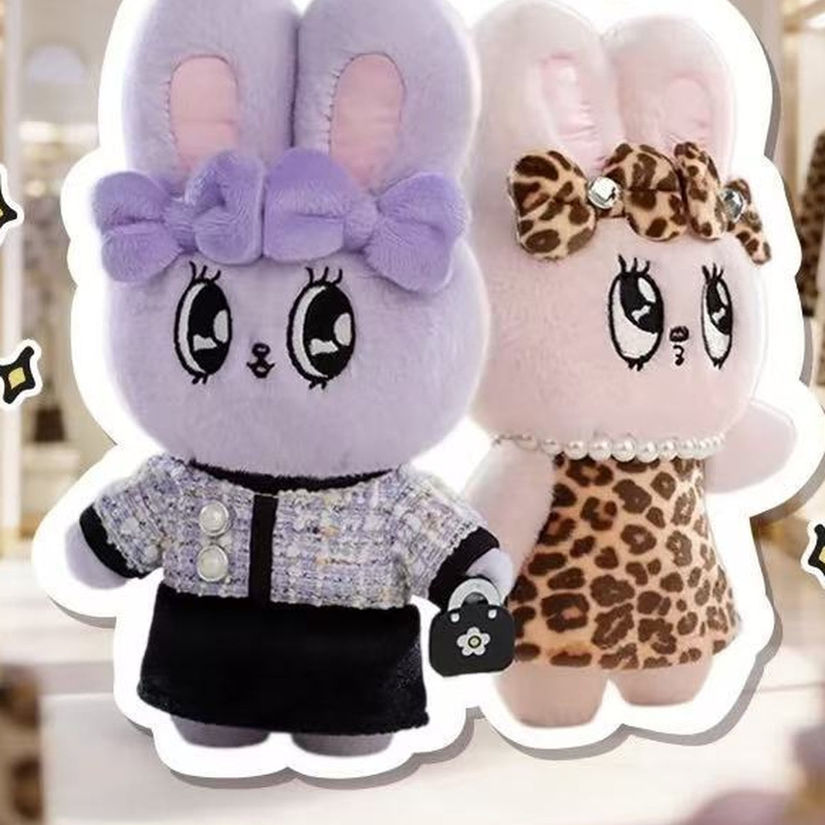 Esther Bunny Fashion In Motion Series Plush Blind Box - Esther Bunny bow and outfit plush design examples; illustrative series image, contents depend on purchase option