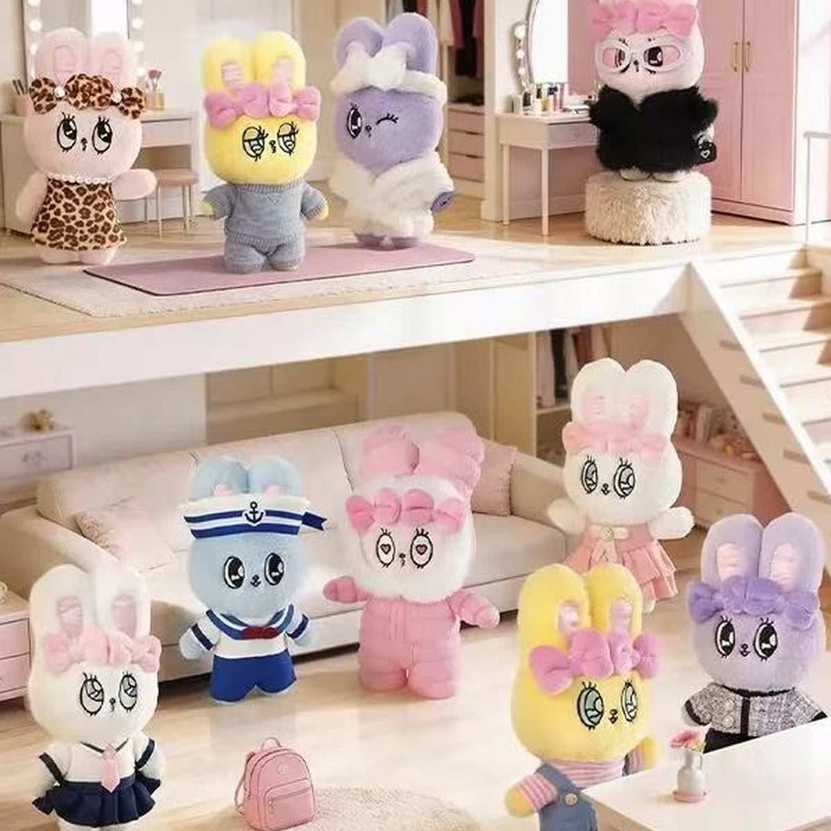 Esther Bunny Fashion In Motion Series Plush Blind Box - Esther Bunny Fashion In Motion plush lineup; illustrative series image, contents depend on purchase option