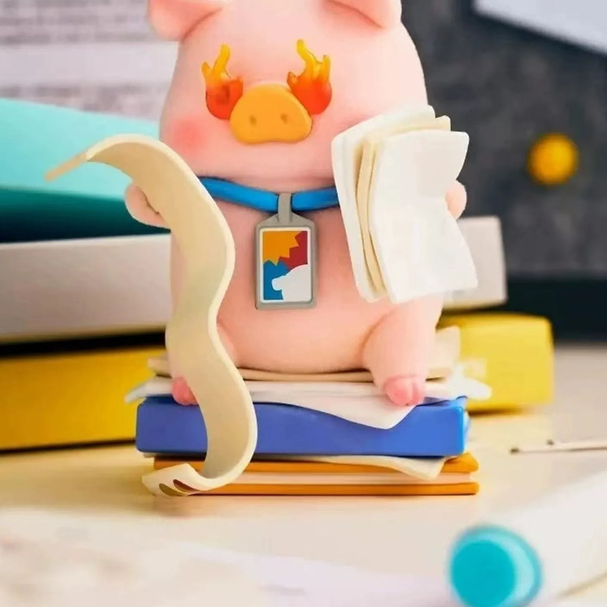 LuLu the Piggy Busy Workday Series Figure Blind Box — series design reference 4; pictured design not guaranteed; background scenery not a separate purchase option