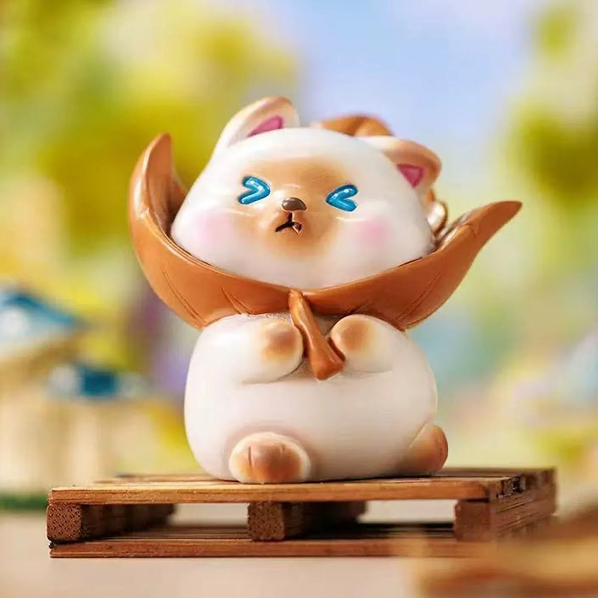 Leaf Picking Meow Journal Series Figure Blind Box — series design reference 4; pictured design not guaranteed; background scenery not a separate purchase option