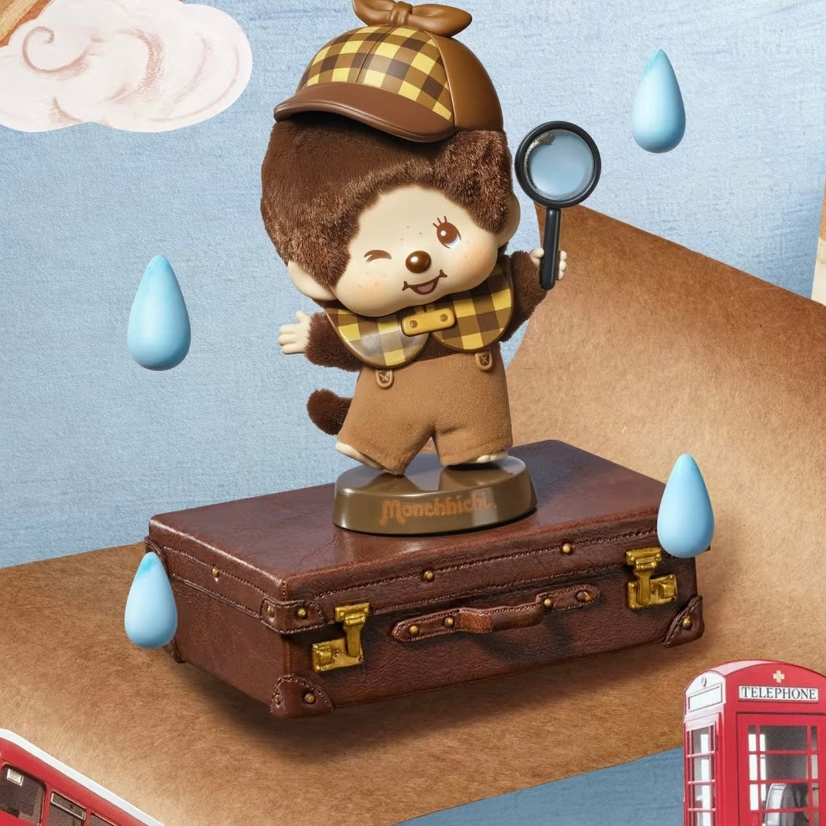 Monchhichi Global Tour Series Figure Blind Box - Monchhichi detective design example; illustrative series image, contents depend on purchase option