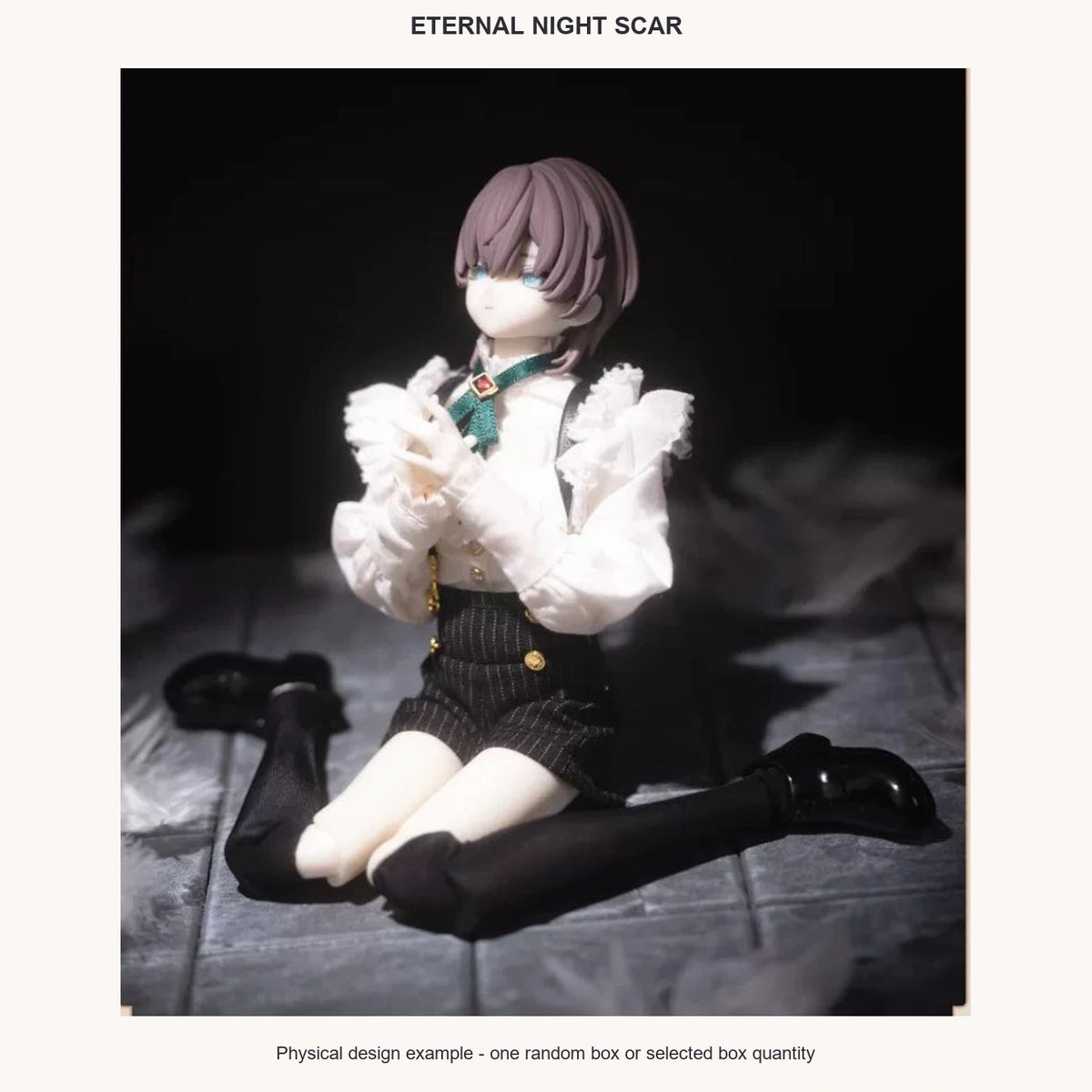 Eternal Night Scar Series Action Figure Blind Box - complete physical design example; pictured character is not selectable with one random box