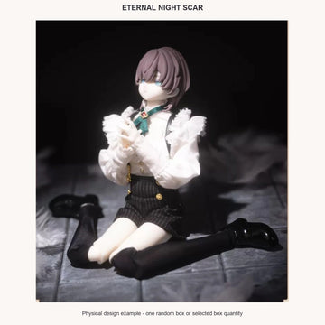 Eternal Night Scar Series Action Figure Blind Box - complete physical design example; pictured character is not selectable with one random box