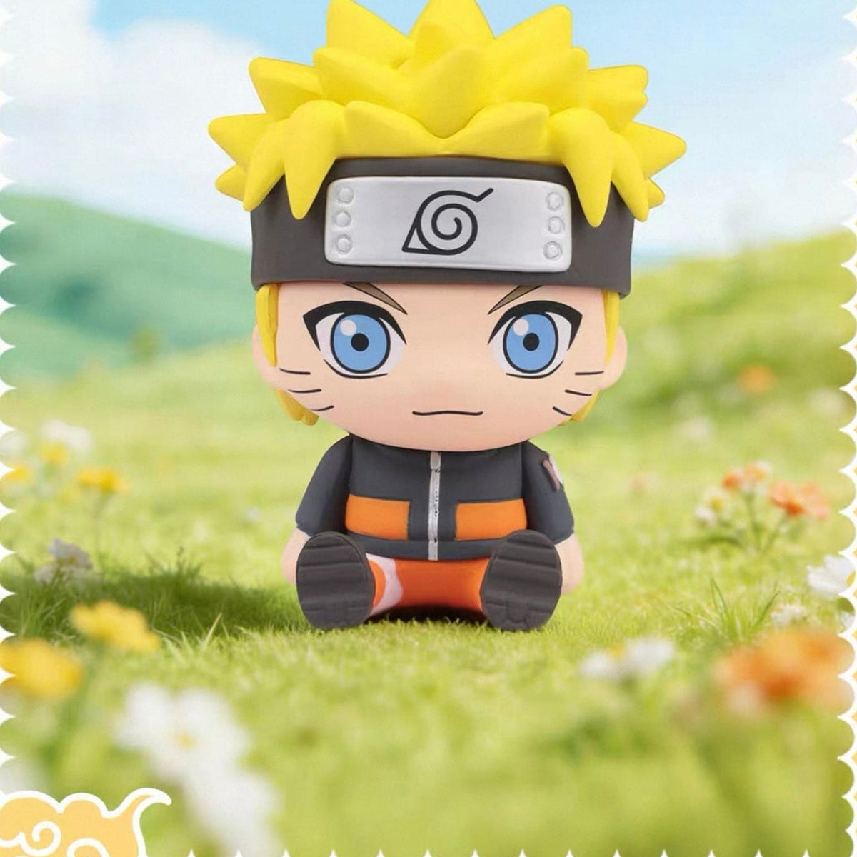 Naruto Shippuden Sticky Sit Series Figure Blind Box - Seated Naruto figure example; illustrative series image, contents depend on purchase option